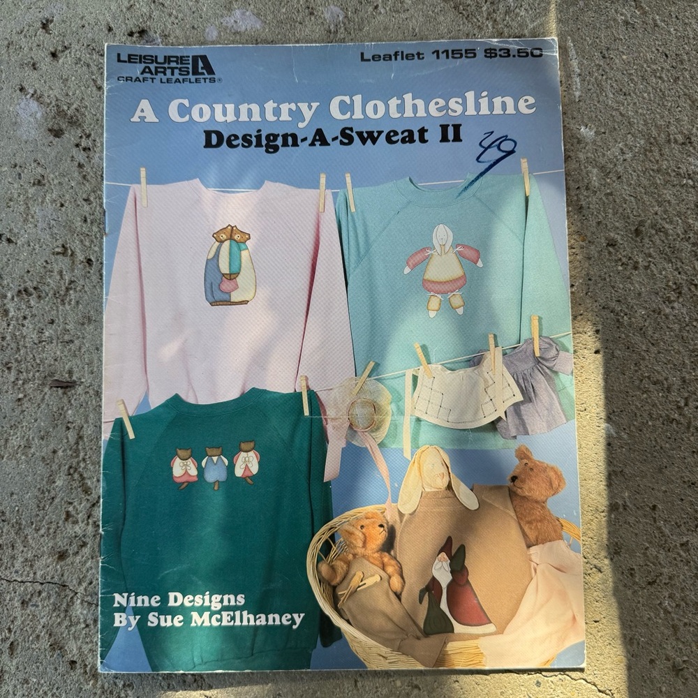Leisure Arts Design-A-Sweat II Pattern Leaflet 1988